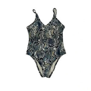 Merona women’s multicolor snakeskin one piece swimsuit size medium